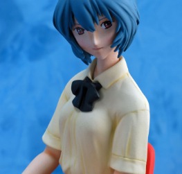 Rei Ayanami with laptop