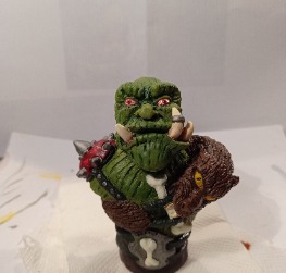 warcraft orc bust