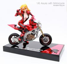 1/6 Asuka with Motorcycle