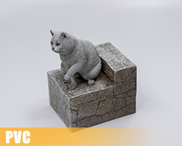 PV9748  The Paw giving Cat Blue (PVC)