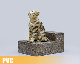 PV9745  The Sad Cat Brown Tabby (PVC)