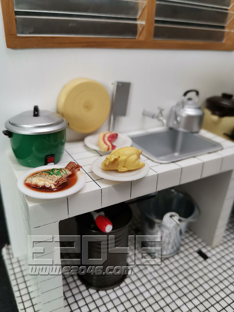 Diorama Set Traditional Hongkong Style Kitchen