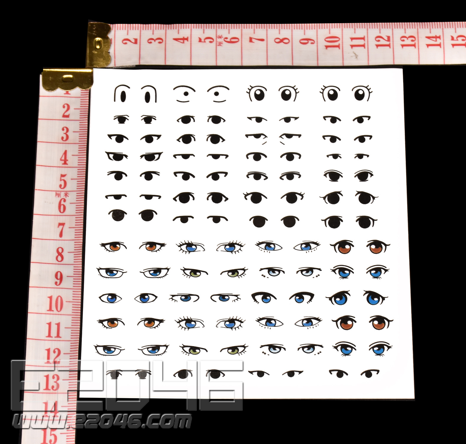 Eye Decal Sheet J