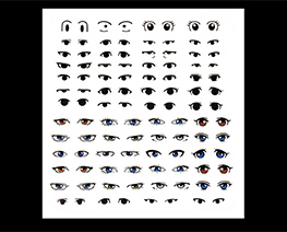 AC2957  Eye Decal Sheet J