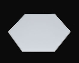 AC2401  L15 Milky white Hexagon Acrylic Display Base