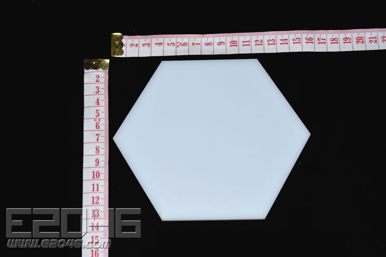 L15 Milky white Hexagon Acrylic Display Base