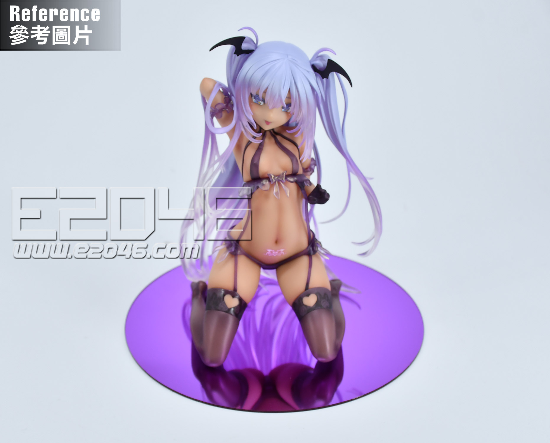 D15 Purple Round Mirror Display Base