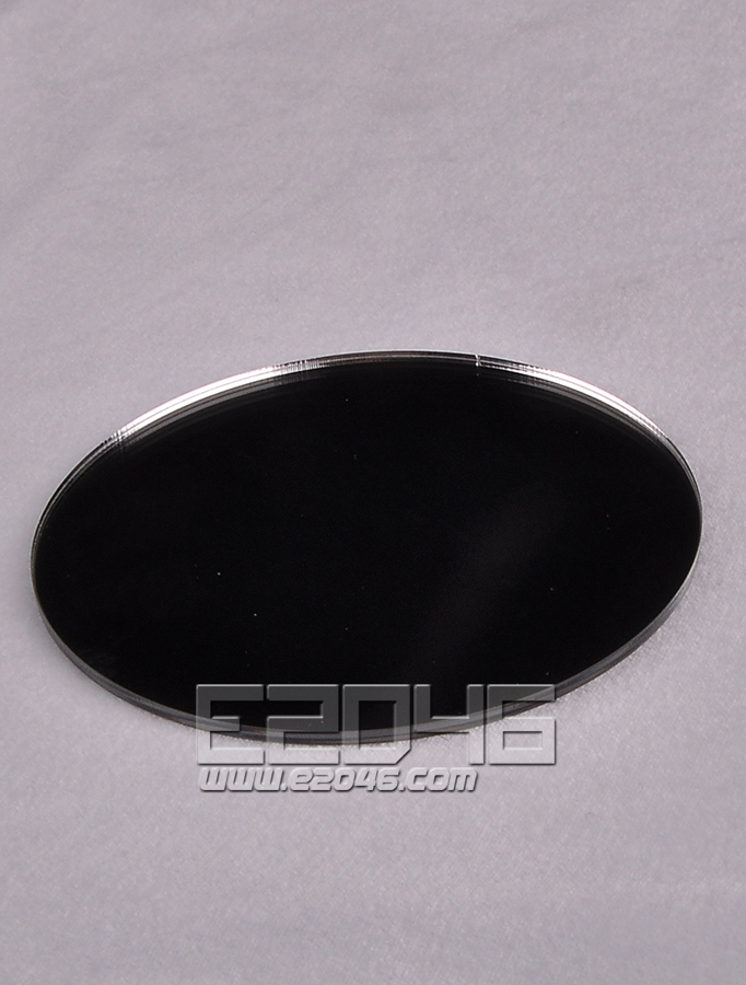 D10 Transparent Round Acrylic Display Base with Mirrored Top Surface