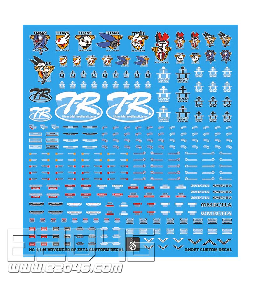 TR1-TR6 Decal Sheet
