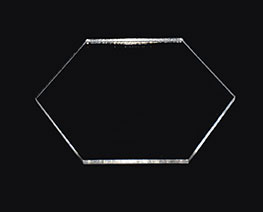 AC2402  L15 Transparent Hexagon Acrylic Display Base