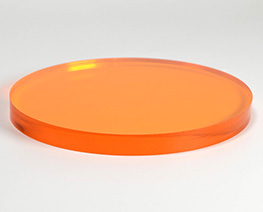 AC3095  D12 Orange Transparent Acrylic Display Base  