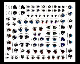 AC2563  Eye Decal Sheet A