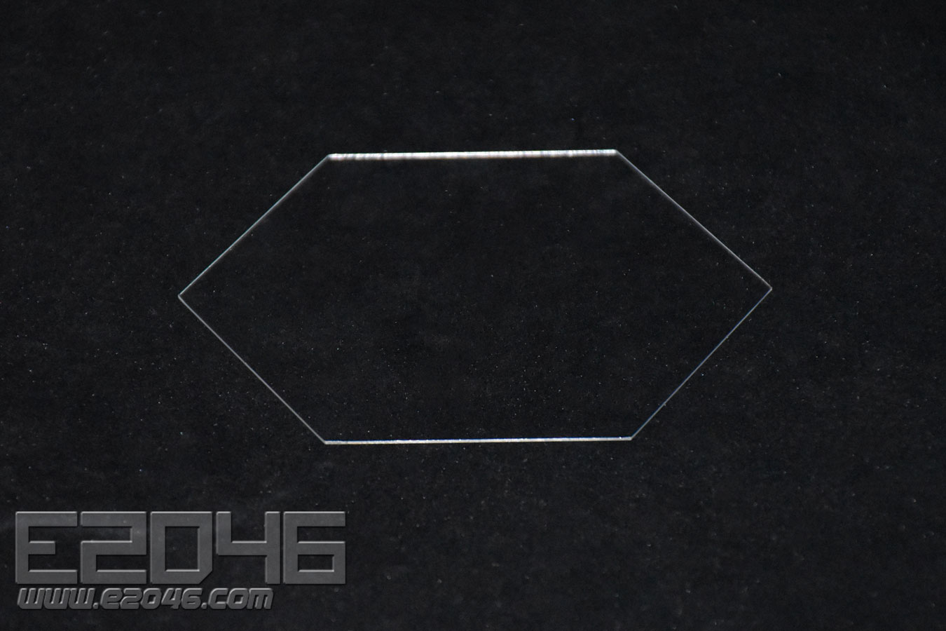 L12 Transparent Hexagonal Acrylic Display Base