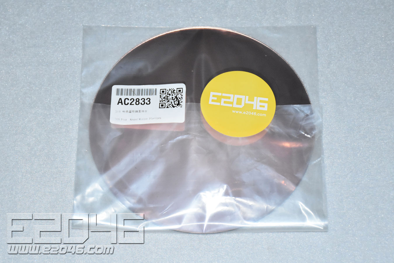 D15 Pink Round Mirror Display Base 
