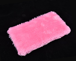 AC2818  L24 Pink Rectangular Fluff Blanket