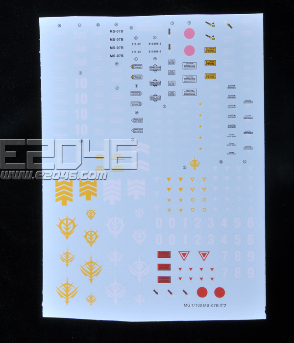 Gundam Zeon Decal Sheet 2