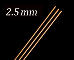 AC2317  黃銅棒 3支裝 2.5mm