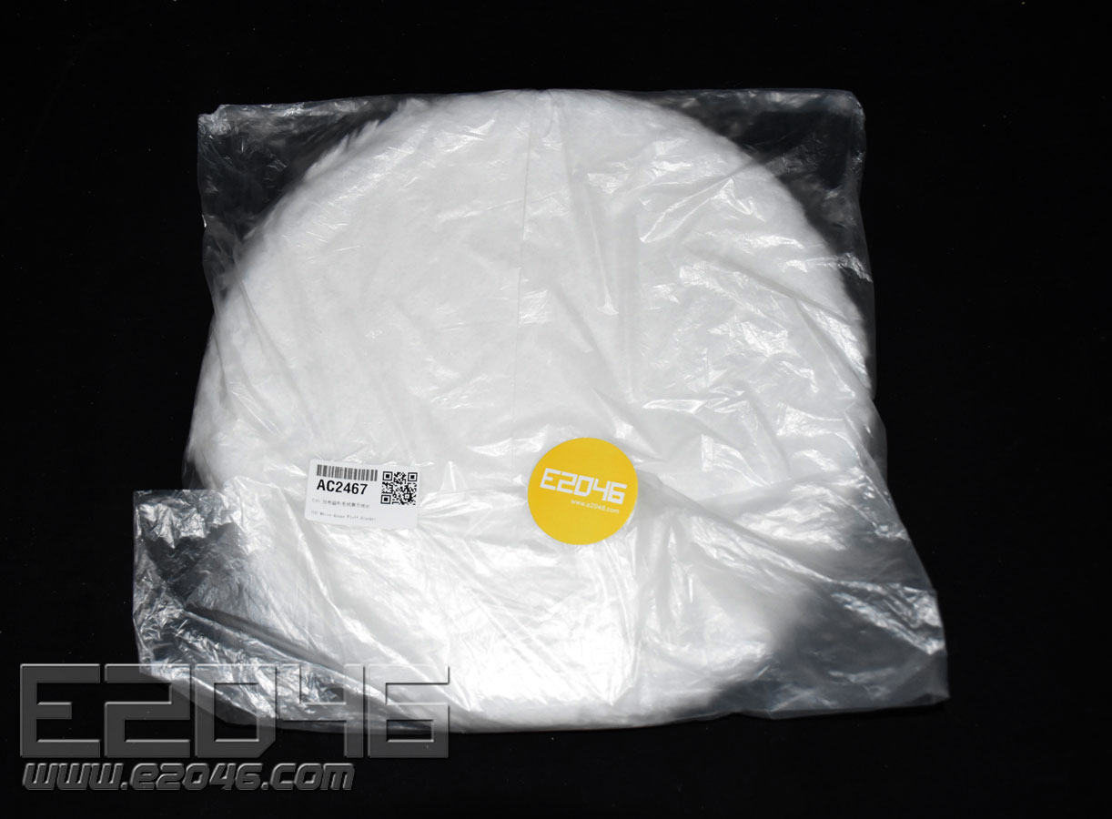 D30 White Round Fluff Blanket
