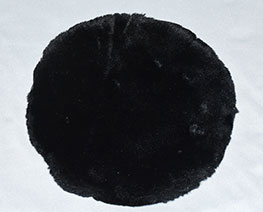 AC2371  D20 Black Round Fluff Blanket