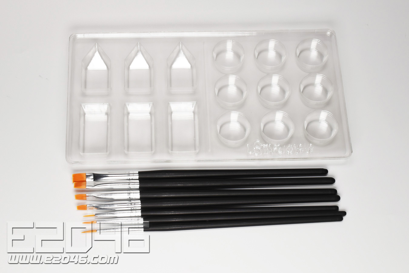 Coloring Face Brush Set + Paint Tray