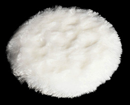 AC2389  D15 White Round Fluff Blanket
