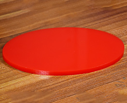 AC2993  L23 紅色橢圓形亞克力展示台