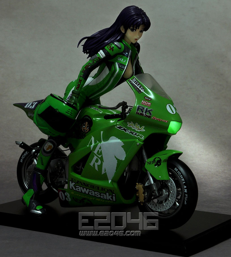 Misato with Motorcycle