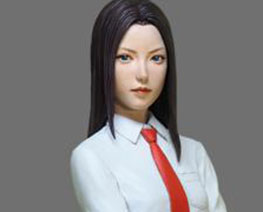 FG10760 1/8 High school girl & Shiba Inu