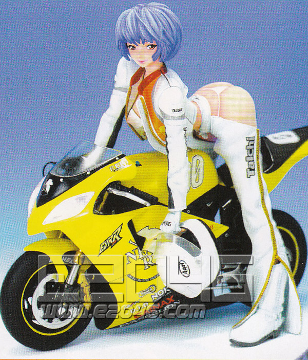 Rei Ayanami with Motorcycle