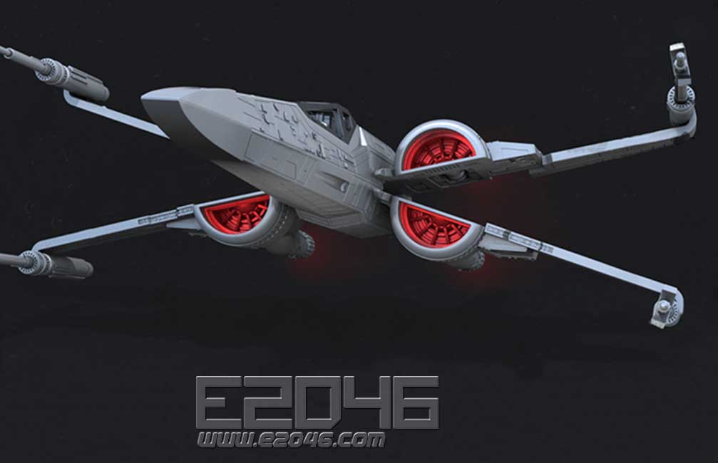 E46 Com T 70 X Wing Starfighter Star Wars Rt3479