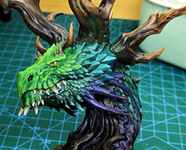 RT3484  Forest Dragon Bust