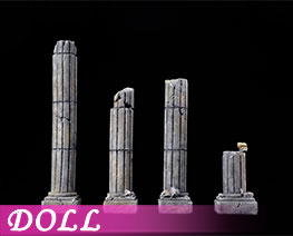 DL6124 1/12 Ancient Greek Ruins Scene A (DOLL)