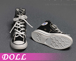 DL5744 1/6 Women's high Top Canvas Shoes B (DOLL)