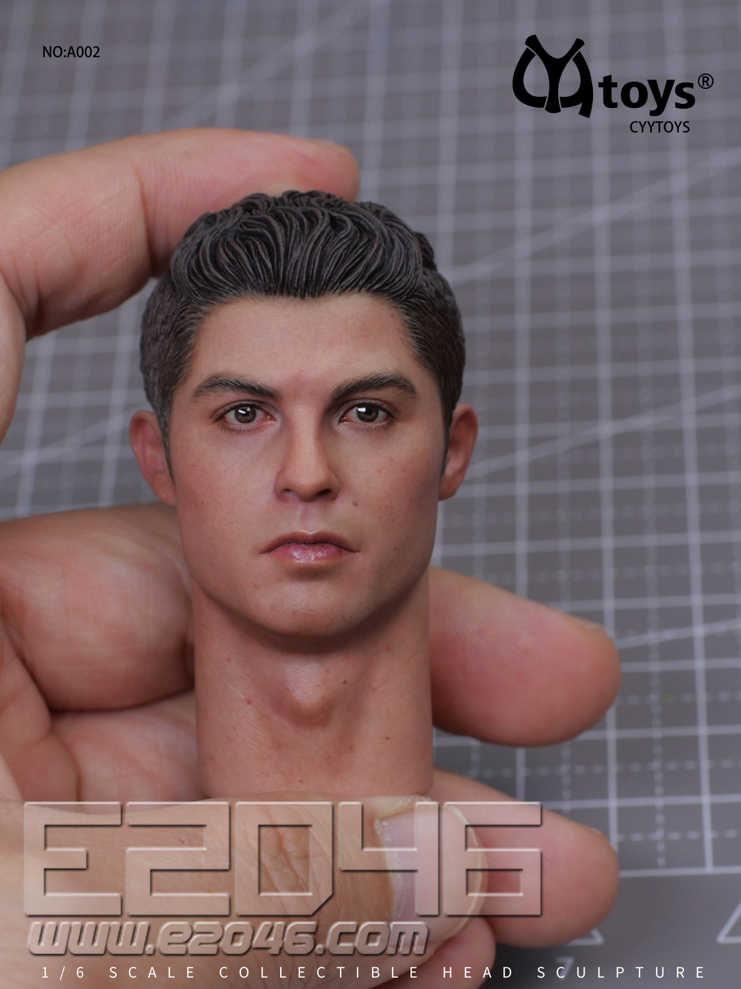 Portuguese Football Talent Male Head Sculpture (DOLL)