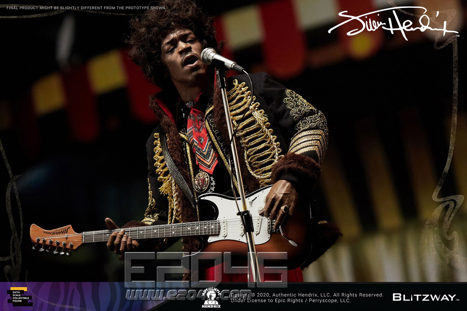 E2046 Com Jimi Hendrix Doll Miscellaneous Dl3709