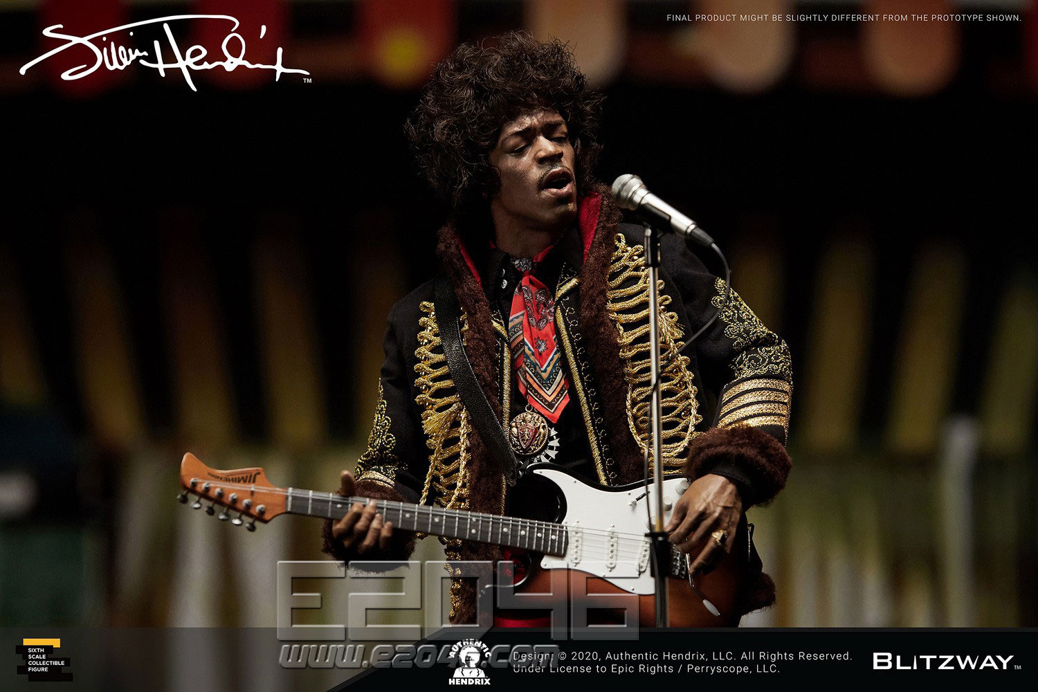 E2046 Com Jimi Hendrix Doll Miscellaneous Dl3709