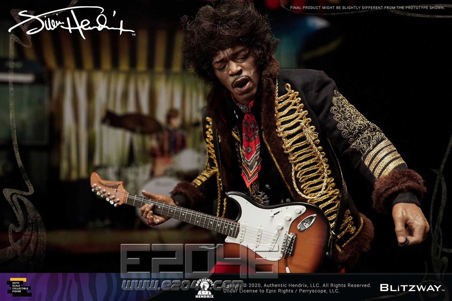 E2046 Com Jimi Hendrix Doll Miscellaneous Dl3709