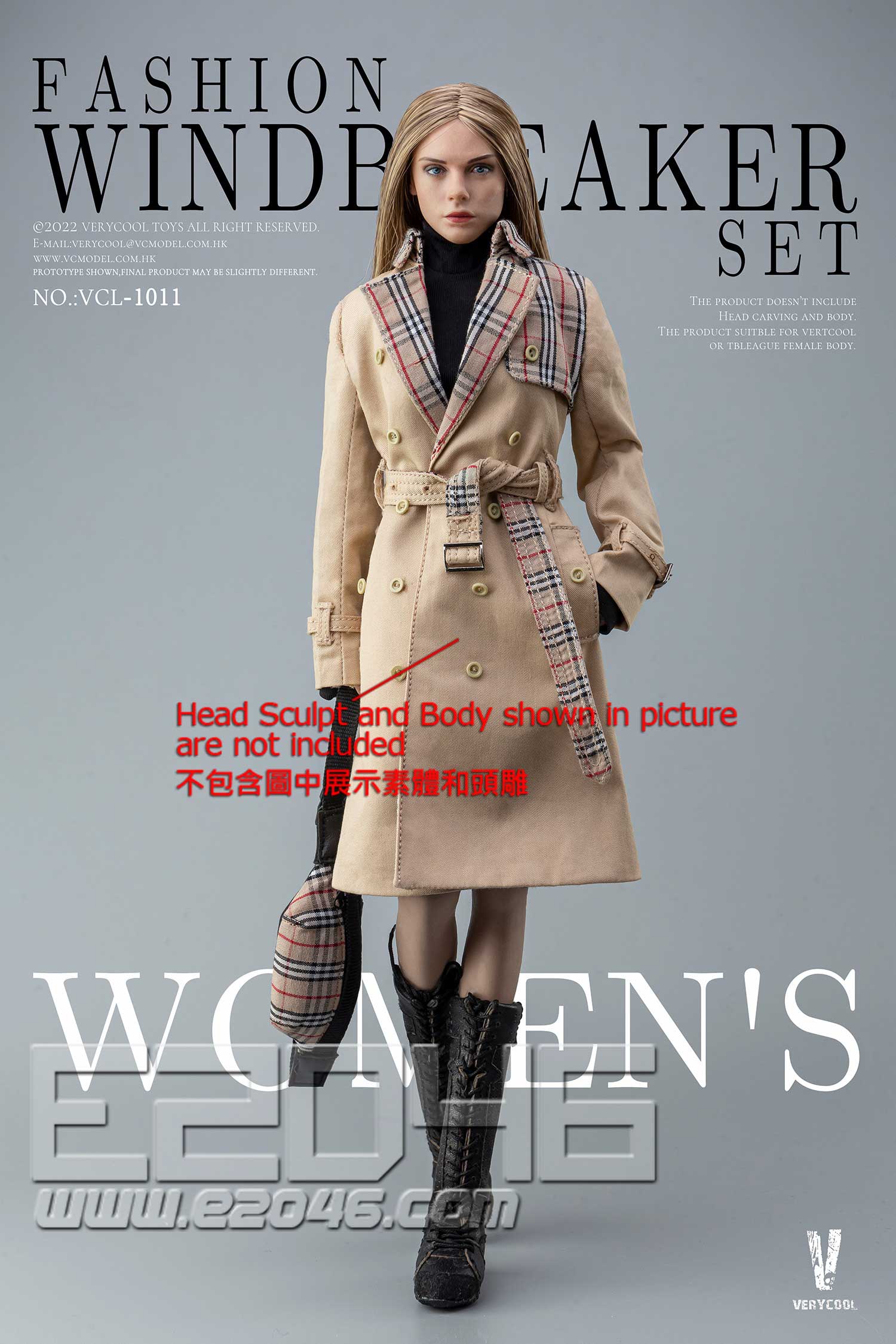 Fashion Trench Coat A Costume Set (DOLL)