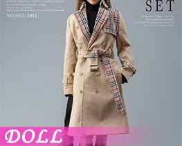 DL5333 1/6 Fashion Trench Coat A Costume Set (DOLL)