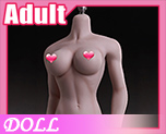 DL1146 1/6 Suntan Medium Large Breast Size Female Seamless Body (Doll)
