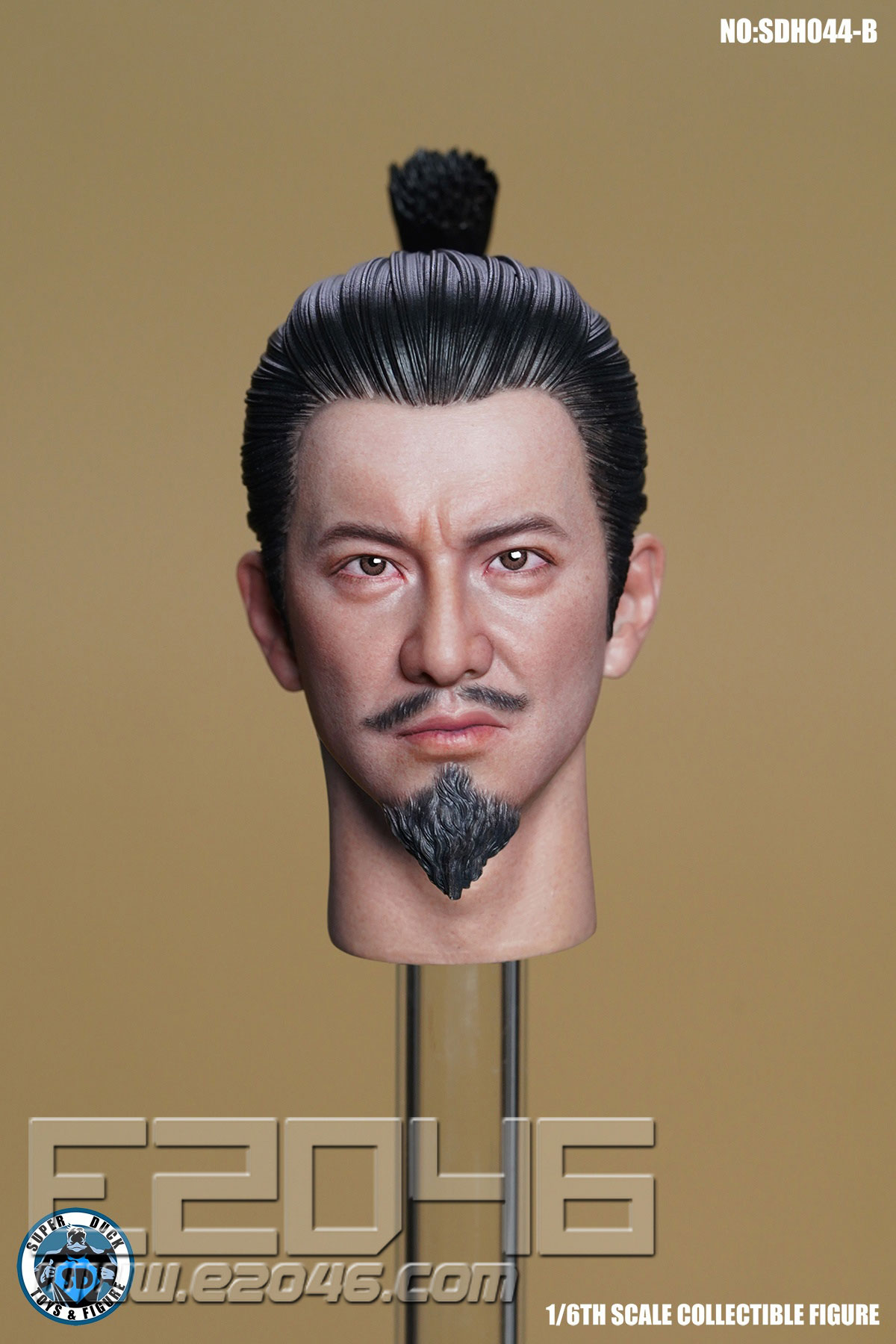 Japanese Samurai Head Sculpture B (DOLL) (Head Sculpture