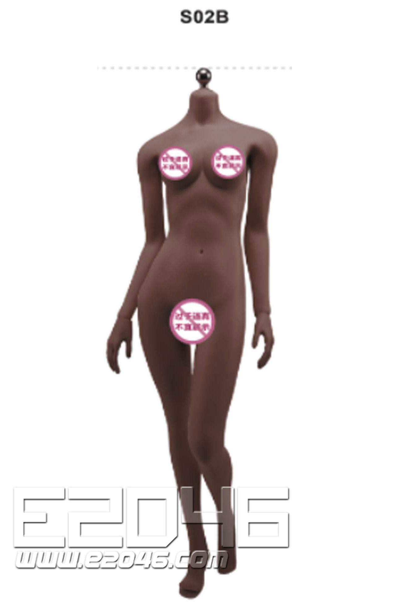 Black Headless Steel Bone Female Body B (DOLL)
