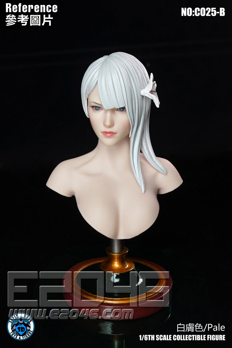 Female Bust Stand Pale (DOLL)