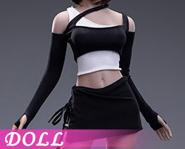 DL5206 1/6 Black And White With Trendy Women's Clothing C Costume Set (DOLL)