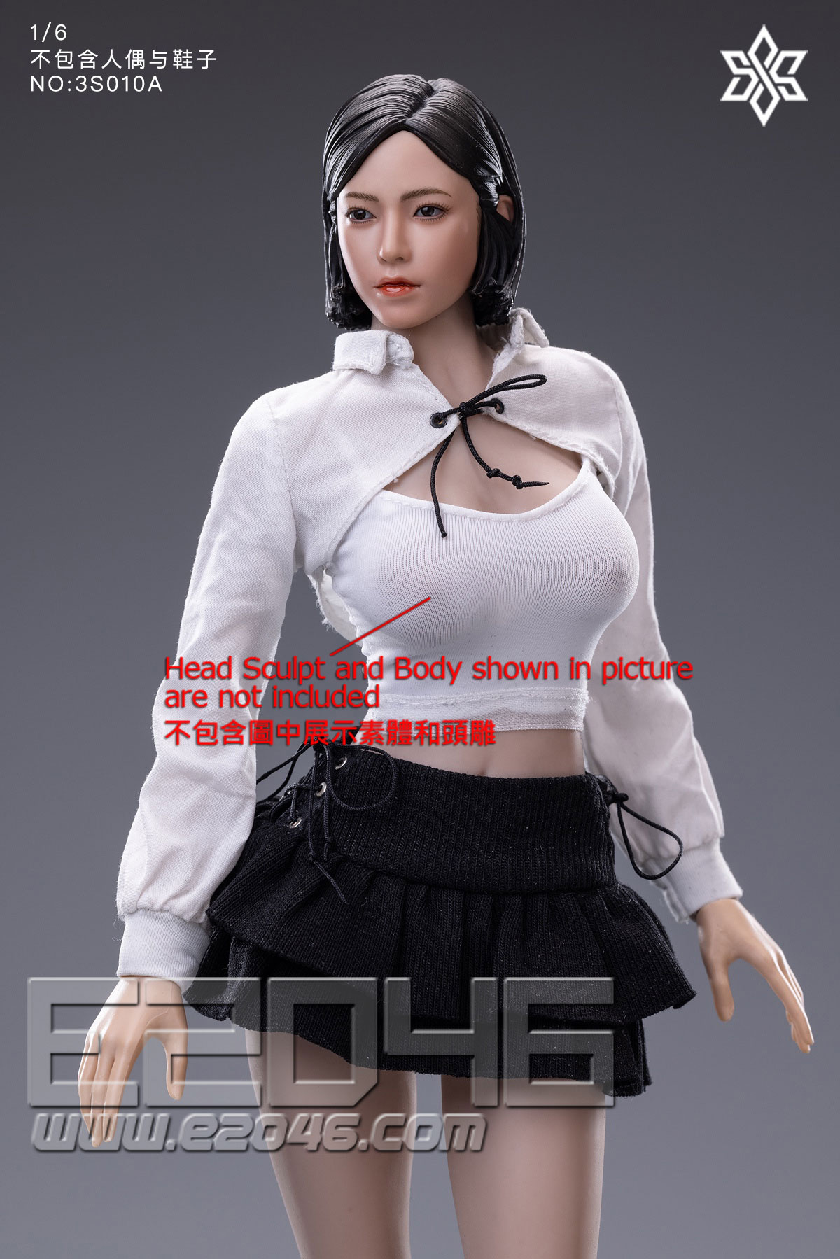Black And White With Trendy Women's Clothing A Costume Set (DOLL)