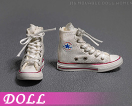 DL5743 1/6 Women's high Top Canvas Shoes A (DOLL)