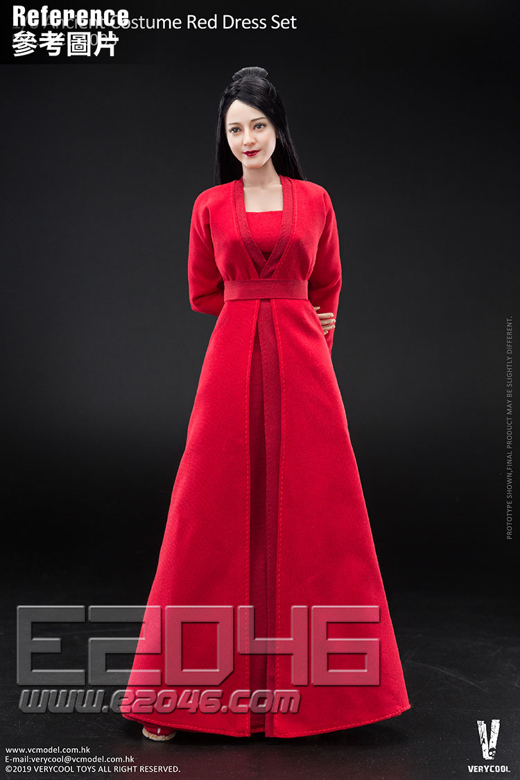 Ancient Costume Red Dress Costume Set (DOLL)