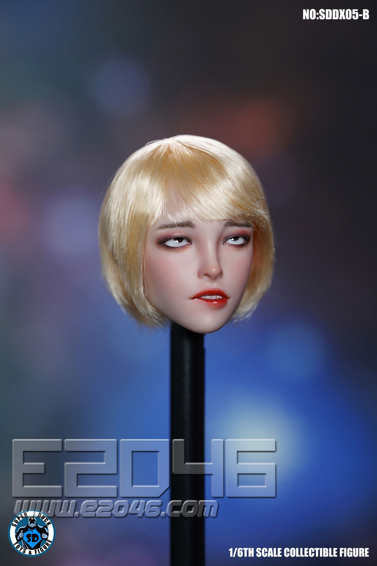 Eye-moving Female Head Sculpture E (DOLL) 
