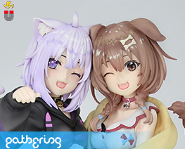 PF12853  Inugami Korone & Nekomata Okayu (Pre-painted)